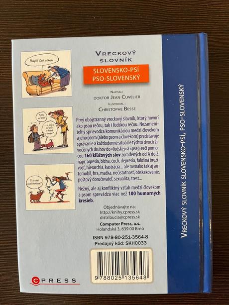 Predám knihu vreckový slovník slovensko - psí, pso,