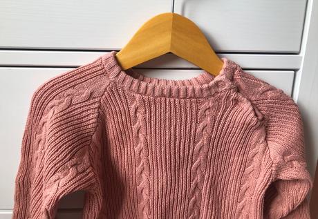 Ružová/lososová pleteninová súprava 92, 92