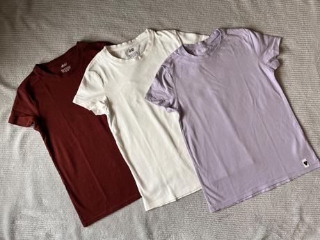 3x tričko, h&m,134