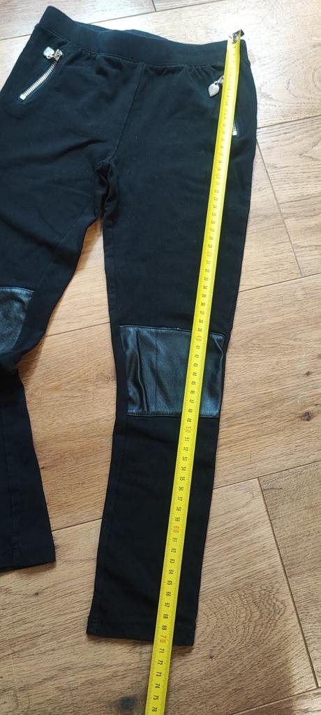 Hrubšie legíny s koženkou na kolenách, dopodopo,128