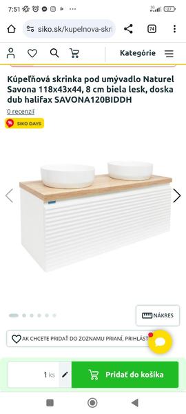 Kde kúpiť bielu skrinku pod dvojumývadlo?