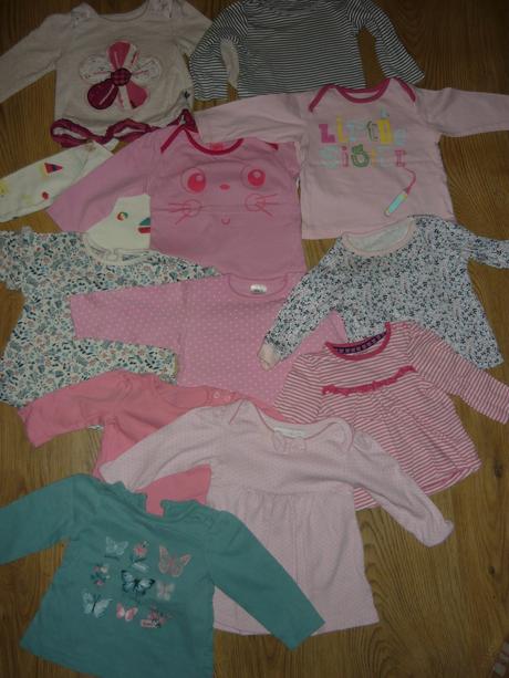 Tričká s dlhým rukávom viac kusov -62/68, 68