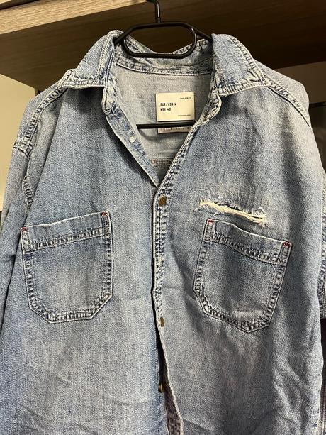 Frajerská riflová košeľa, zara,m