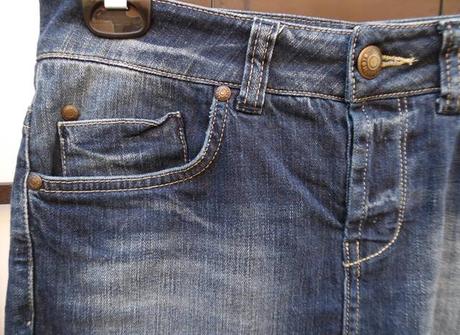 Riflová sukňa, topshop,38