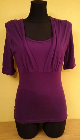 Dámsky elastický top, fialový, xs