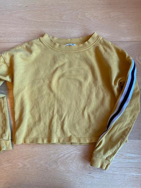 Horcicovozlta crop top mikina, h&m,146