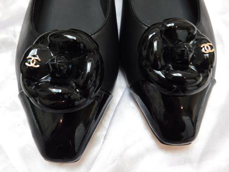Chanel cambon flats luxusne kožene balerinky, 39