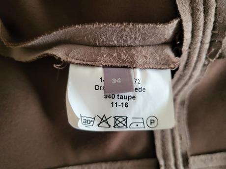 Šaty efekt semišu/ jelenice, 34