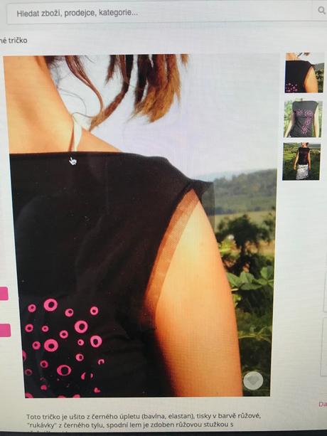 Čierne tričko v.s-m, s