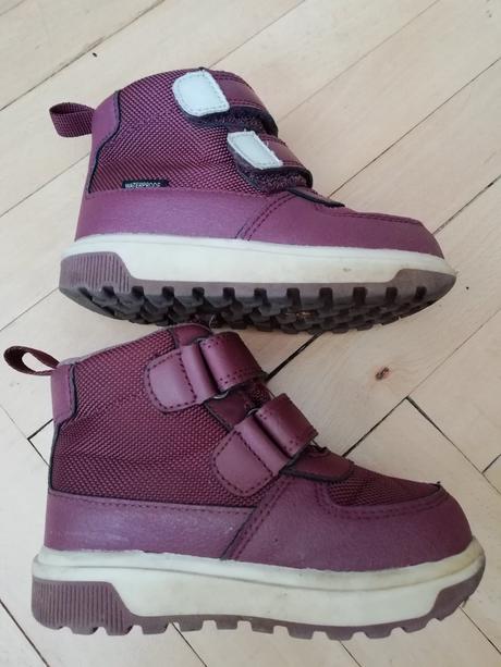 Bordové vysoké topánky, h&m,25