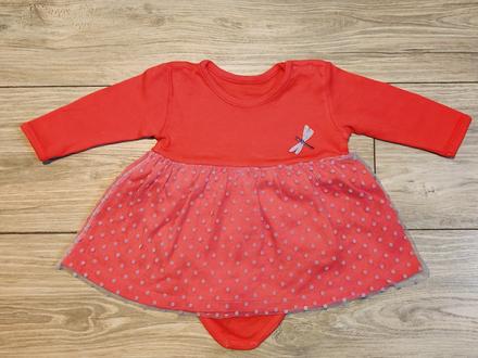 Šaty body s dlhým rukávom, 74