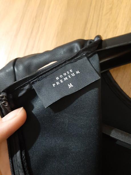 Koženkové šaty, house,m