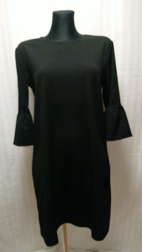 Dámske čierne elastické šaty, terranova, terranova,m