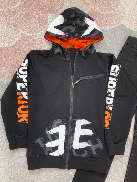 Mikina a džínsy č.2 veľ. 140/146, 146