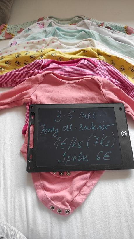 Body dlhý rukáv 3-6mes., tesco,68