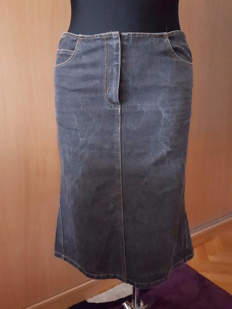 Rifľová tmavosivá sukňa 38/40, 40