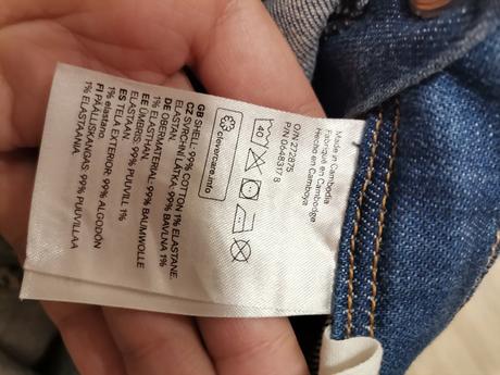 Riflové šaty - veľkosť 98, h&m,98