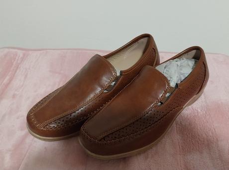 Škoricovo - hnedé topánky - mokasíny., 36