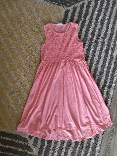 Midi šaty s čipkou 128/134, h&m,128