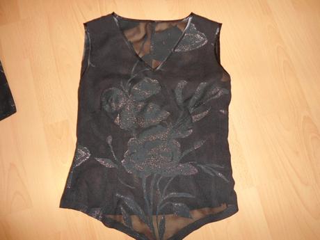 Priesvitny top / bluzka a kabatik, s