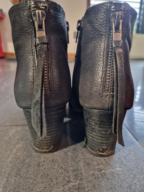 Kožené kotníkové topánky, 37