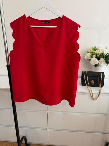 Elegantná červená blúzka, l