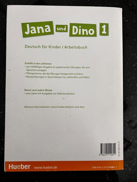 Jana und dino 1 arbeitsbuch učebnica nemčiny,