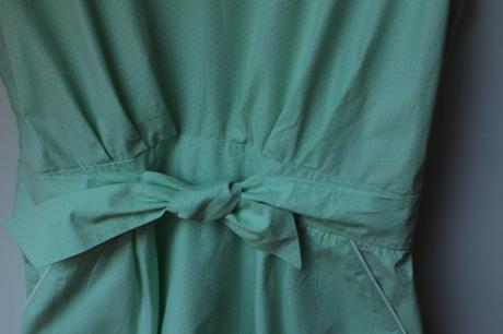 Bavlnené tyrkysové šaty, l