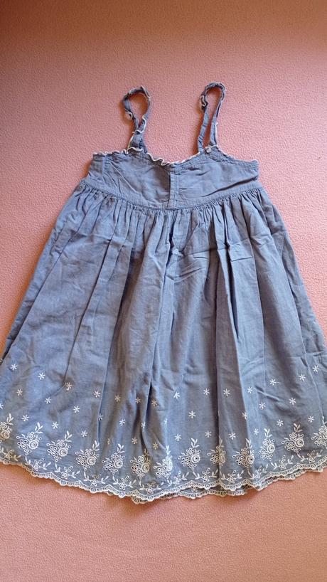 Riflové šaty, h&m,122