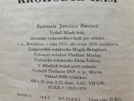 Krokodíl ham prvé vydanie 1971,