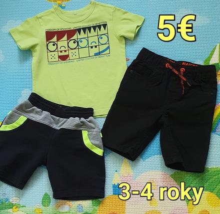 Benetton tricko+kratasky, 104–116