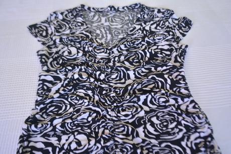 Čierno-biele letné šaty veľ. l-xl, l