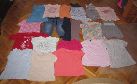 Balík prevažne letného oblečenia, xs