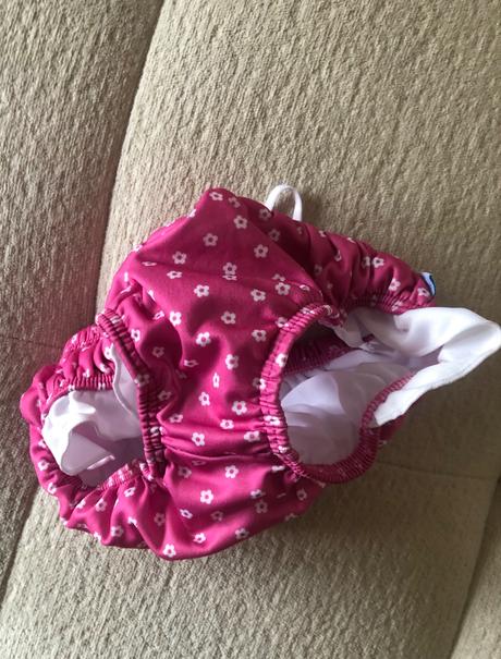 Ružové kvetované plavkové nohavičky s volánom92/98, 92