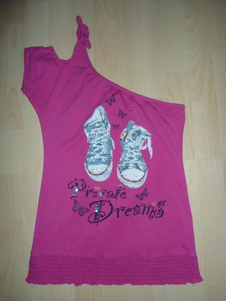 Tmavoruzove tricko - cez rameno, m