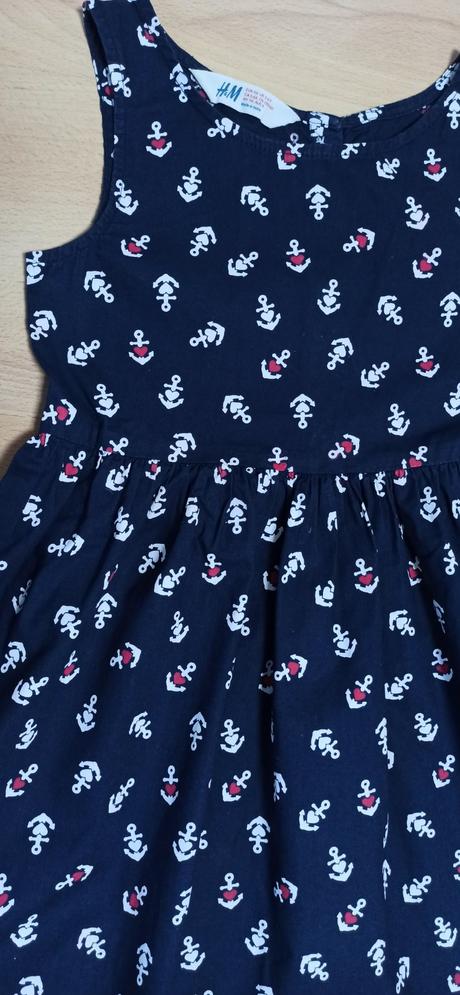 Šaty s kotvami, h&m,116