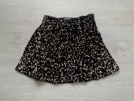 Dievčenská sukňa s flitrami., zara,140