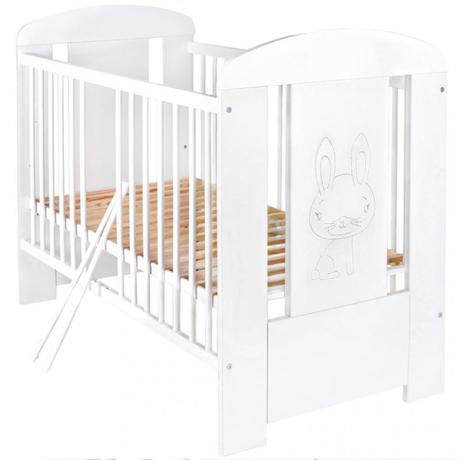 Detská postieľka new baby so sťahovacou bočnicou a, šírka (cm): 65,dĺžka (cm): 120