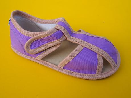 Detské barefoot papučky milash rachel fialkové, 22 - 32