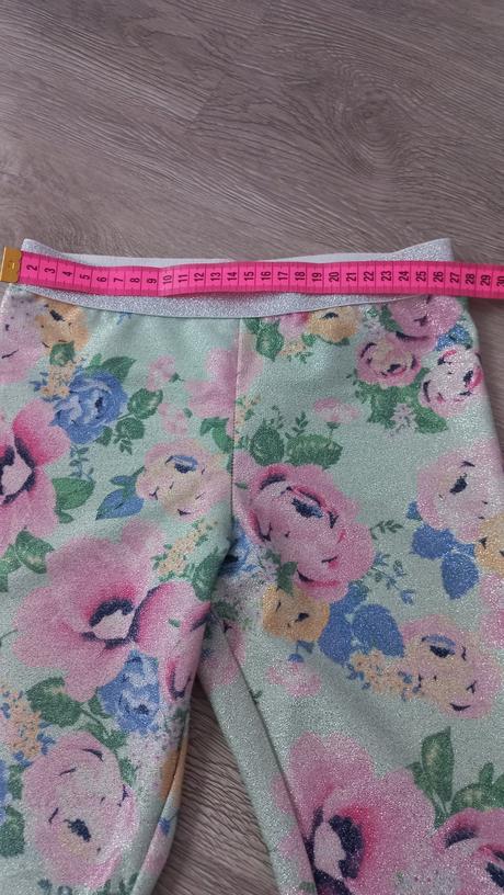 Kvetinkové legíny, h&m,134