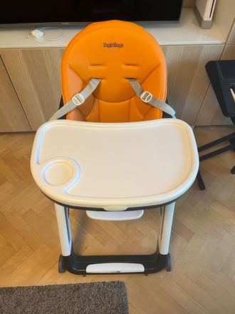 Vysoká stolička peg perego siesta oranžová, peg-pérego