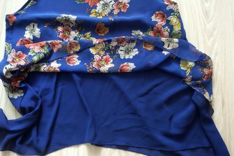 Modrá blúzka na ramienka, v. 2xl, xxl