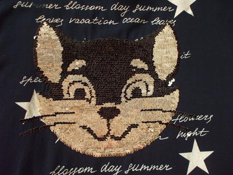 Tričko s meniacim sa obrázkom - mačka/pes, 146