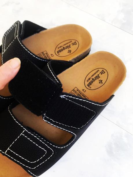 Šlapky na suchý zips 42/43, 42
