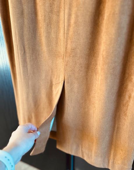 Šaty pripomínajúce semiš, 36 / s