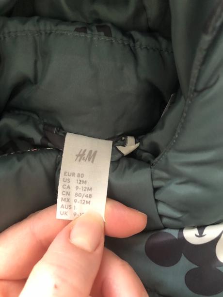 Bundička na zimu, h&m,80