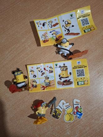 Mimoni kinder figúrky,