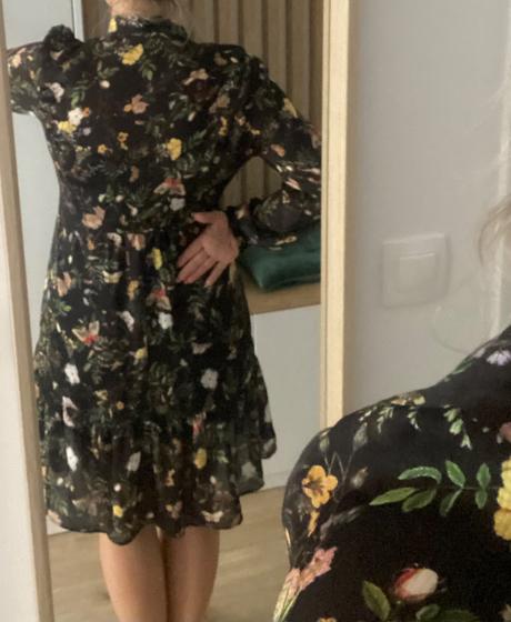 Orsay kvetinové šaty s viazaním na krku 38, orsay,38