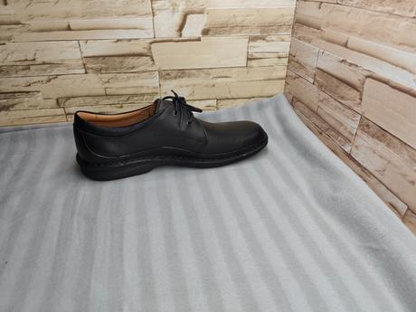 Clarks 45 - pánske kožené čierne topánky, clarks,45