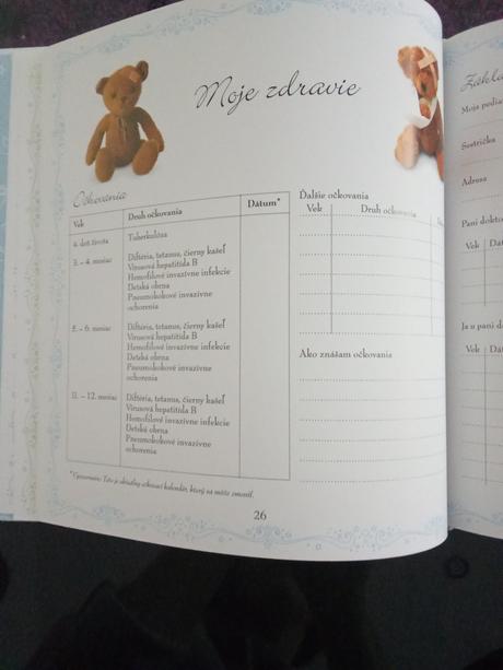 Kniha pre novorodenca chlapček, 